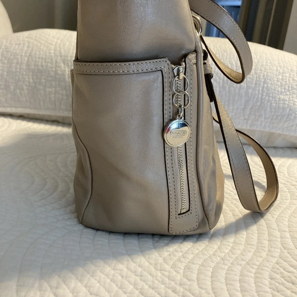 Coach leather tote